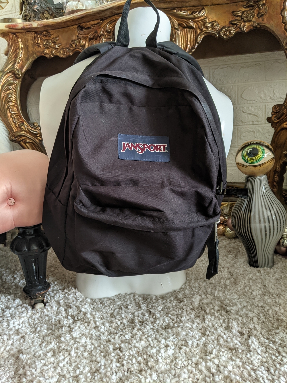 JanSport Classic Black Backpack - Durable Everyday Bag